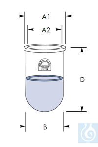 5Artikelen als: Filterhuls, met flens 38 mm, Ø 34 x H 60 mm 34 mm, Por. 0, Robu® Filterhuls,...